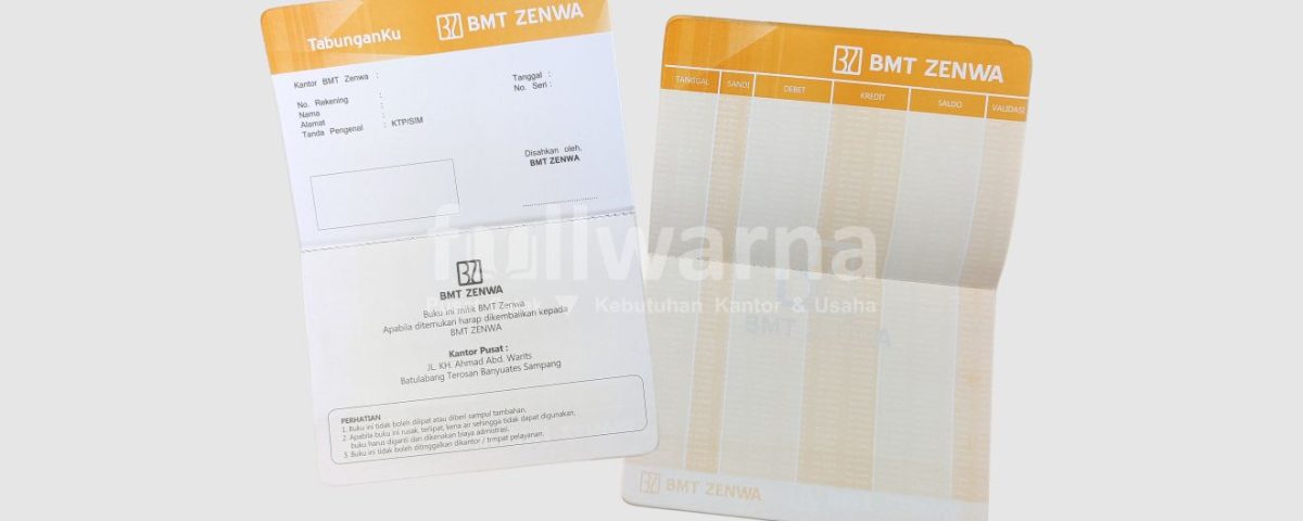 Tempatnya cetak buku tabungan