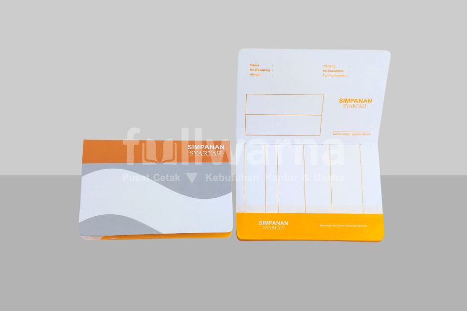 Supplier Buku Tabungan Terpercaya, Pengerjaan Rapi, & Presisi